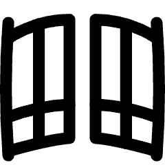 Open Gate Icon from Flex Line Set