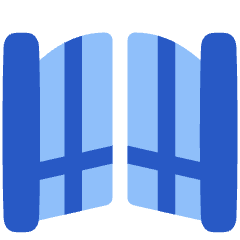 Open Gate Icon from Plump Flat Set