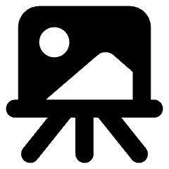 Painting Board Icon from Core Solid Set