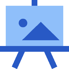 Painting Board Icon from Sharp Flat Set