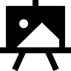 Painting Board Icon from Sharp Solid Set