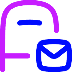 Post Office Icon from Flex Neon Set