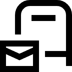 Post Office Icon from Sharp Line Set