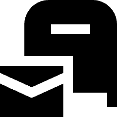 Post Office Icon from Sharp Solid Set