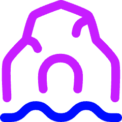 Sea Cave Icon from Flex Neon Set