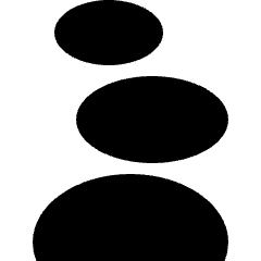 Stone Spa Icon from Sharp Solid Set