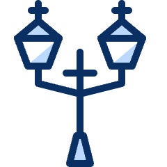 Street Lamp Icon from Cyber Duotone Set