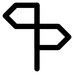 Street Sign Icon from Core Line Set