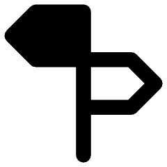 Street Sign Icon from Core Remix Set