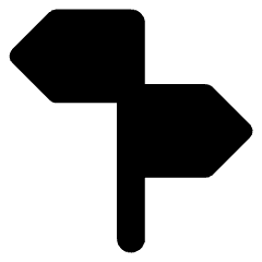 Street Sign Icon from Core Solid Set