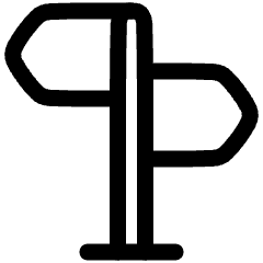 Street Sign Icon from Plump Line Set