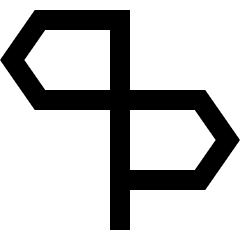 Street Sign Icon from Sharp Line Set