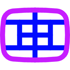 Tennis Court Icon from Flex Neon Set