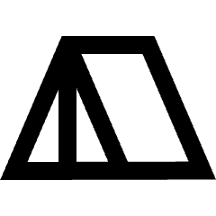 Tent Icon from Sharp Line Set