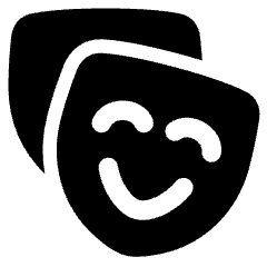 Theater Mask Icon from Plump Solid Set