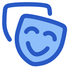 Theater Mask Icon from Plump Duo Set