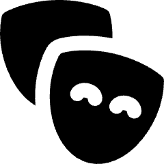 Theater Mask Icon from Flex Solid Set