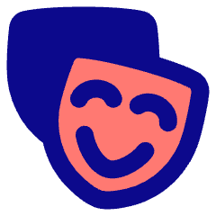 Theater Mask Icon from Plump Pop Set