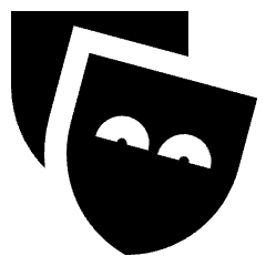 Theater Mask Icon from Sharp Solid Set