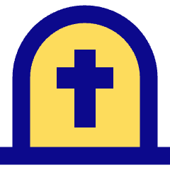 Tombstone Cemetery Graveyar Dead Icon from Sharp Pop Set