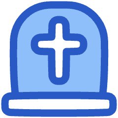 Tombstone Cemetery Graveyar Dead Icon from Plump Duo Set