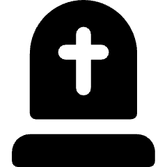 Tombstone Cemetery Graveyar Dead Icon from Core Solid Set