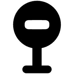 Traffic Sign Icon from Plump Solid Set