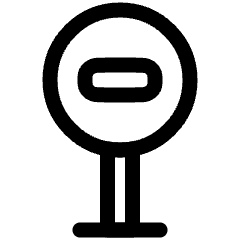 Traffic Sign Icon from Plump Line Set