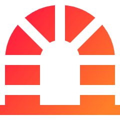 Tunnel Arc Gate Icon from Sharp Gradient Set