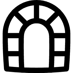 Tunnel Arc Gate Icon from Flex Line Set