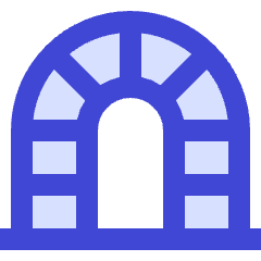 Tunnel Arc Gate Icon from Sharp Duo Set