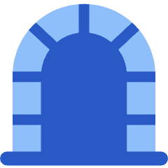 Tunnel Arc Gate Icon from Plump Flat Set