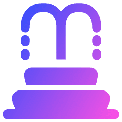 Water Fountain Icon from Plump Gradient Set
