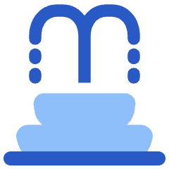 Water Fountain Icon from Plump Flat Set