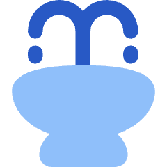Water Fountain Icon from Flex Flat Set