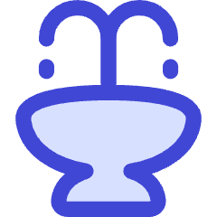 Water Fountain Icon from Flex Duo Set