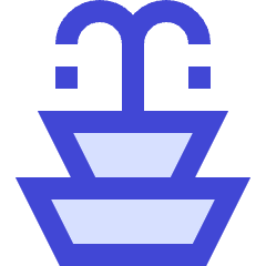 Water Fountain Icon from Sharp Duo Set