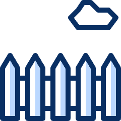 Wooden Fence Icon from Cyber Duotone Set