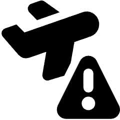 Flight Attention Warning Icon from Ultimate Bold Set