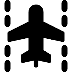 Plane On Runway Icon from Ultimate Bold Set