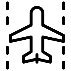 Plane On Runway Icon from Ultimate Light Set