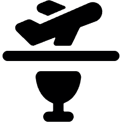 Plane Trip Cocktail Service Icon from Ultimate Bold Set