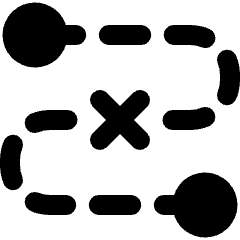 Transit No Entering Stop Icon from Ultimate Bold Set