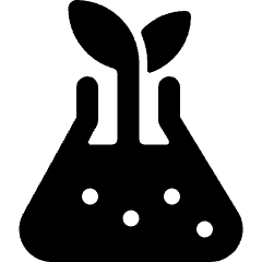 Organic Flask Icon from Ultimate Bold Set