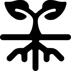 Organic Plant Root Icon from Ultimate Bold Set