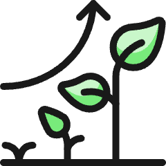 Organic Seedling Growth Icon from Ultimate Colors Set