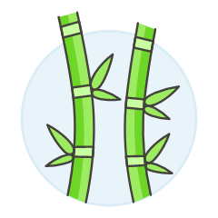 Bamboo Tree Illustration from UX Colors Set