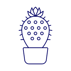 Cactus Illustration from UX Line Set