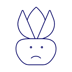 Sad Plant Illustration from UX Line Set