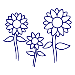 Sunflower Illustration from UX Line Set